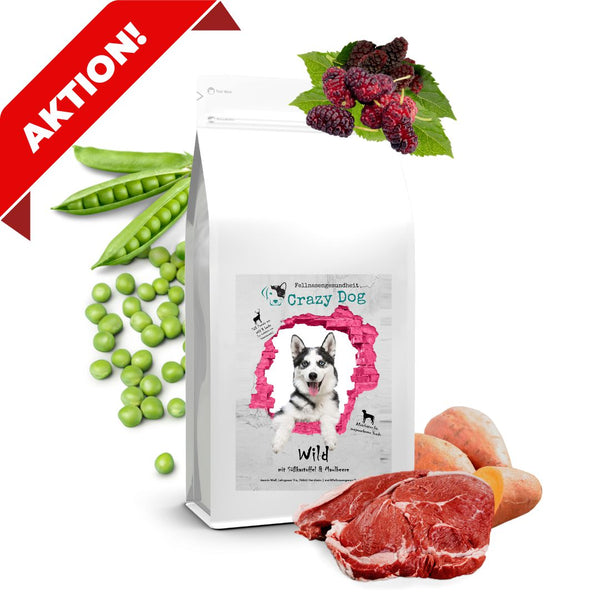 Sale: Wild Hundefutter | hochwertig & getreidefrei | phosphorarm 1kg
